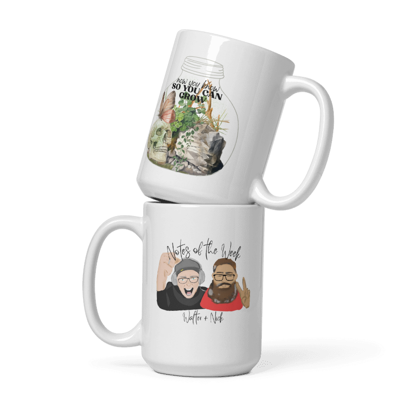 Now You Know So You Can Grow, Notes of the Week (Left Handed) - Coffee Mug